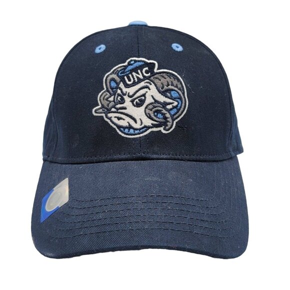 UNC Tar Heels Hat Blue OS Adj Embroid Mascot Hook Loop Captivating Headgear NEW - Picture 2 of 13